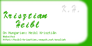 krisztian heibl business card